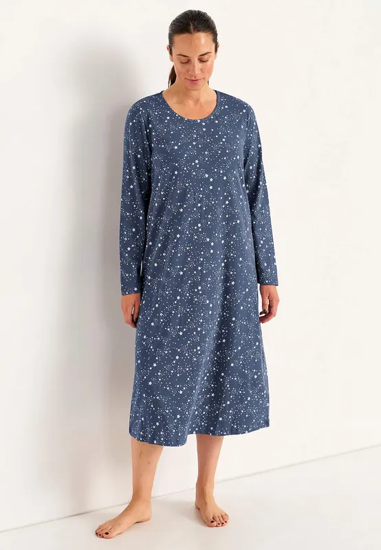 Nattlinne Starlet Nightdress - Grey-blue