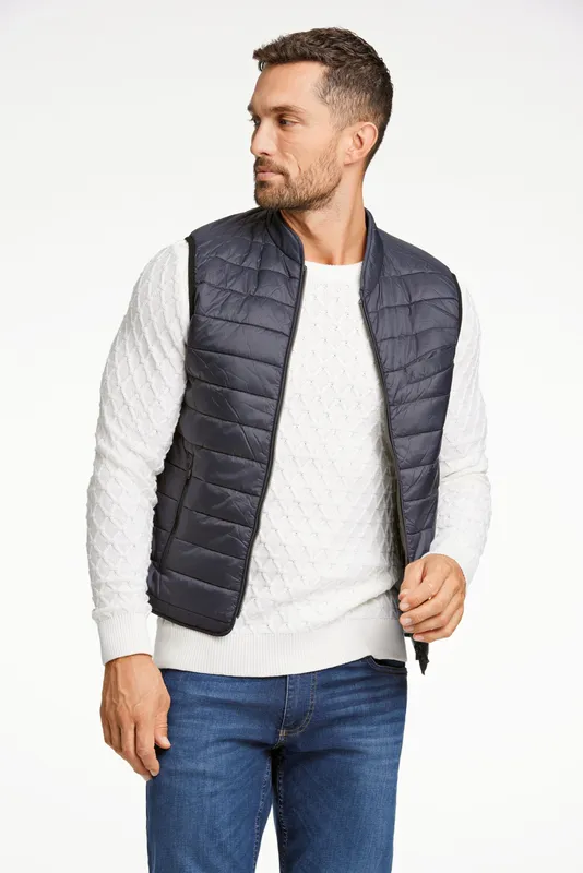 Vadderad väst - Dk Navy