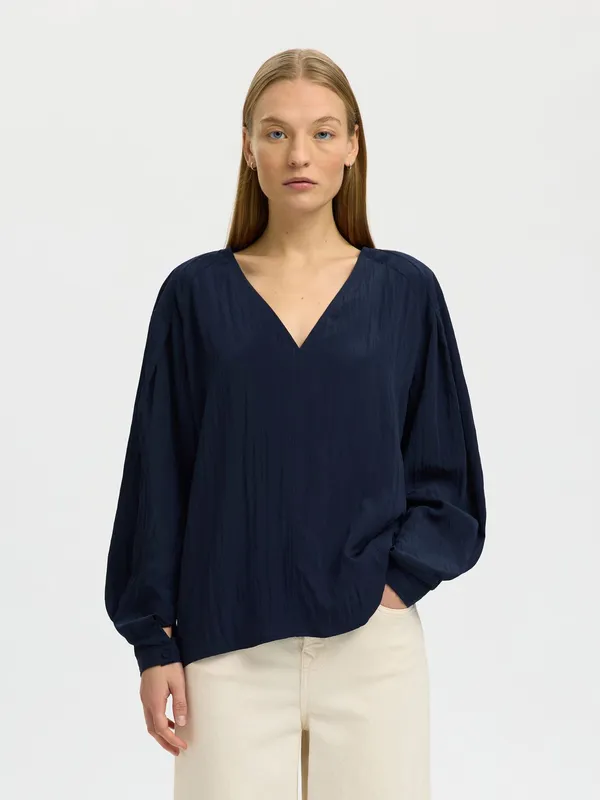Slfiona Ls Top - Dark Sapphire