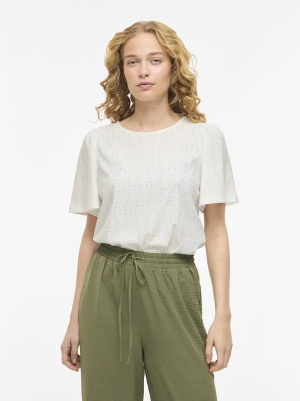 Belli O-neck Top - Snow White