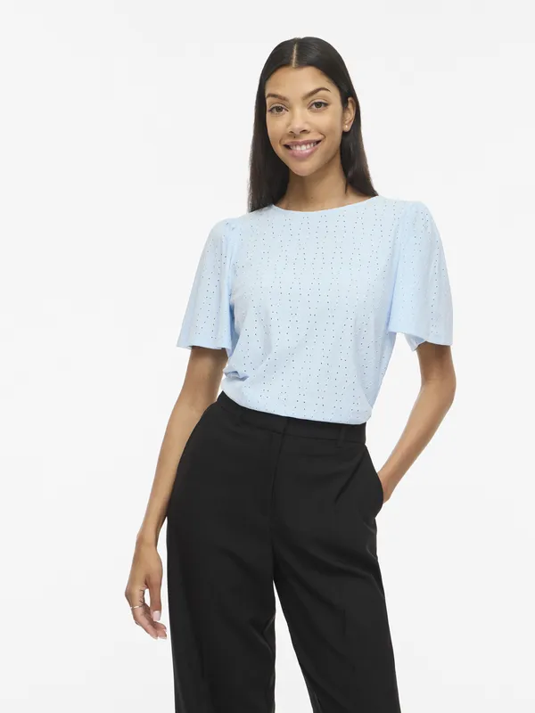 Belli O-neck Top - Nantucket Breeze