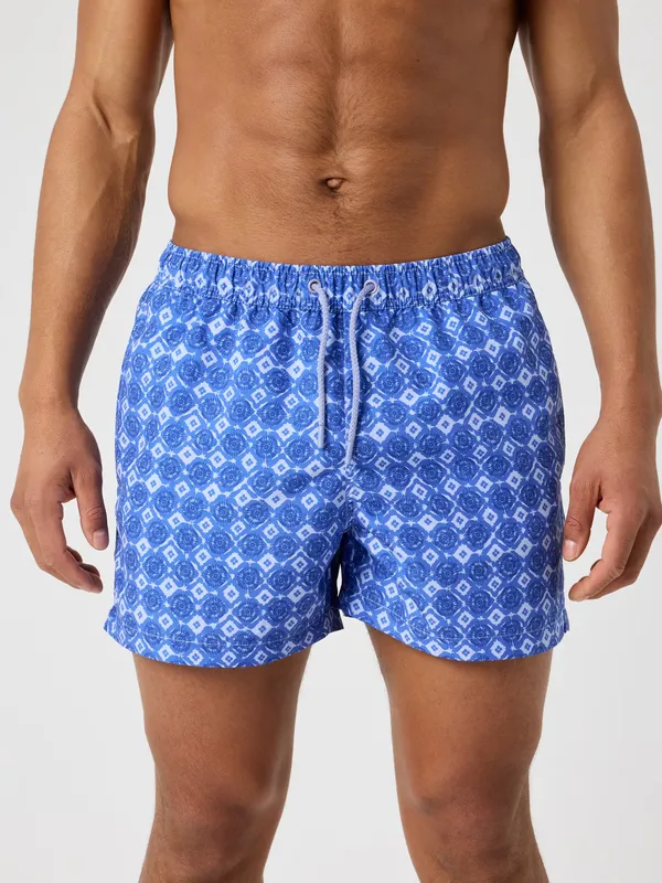 Borg Print Swim Shorts - Bb Sicily Swim 1