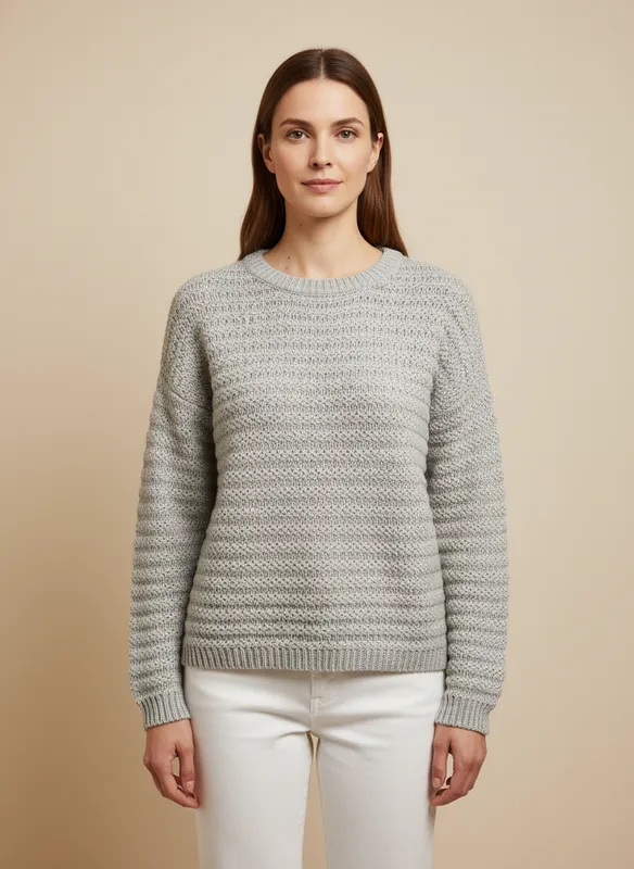 Knit Jumper -  Lt Khaki 