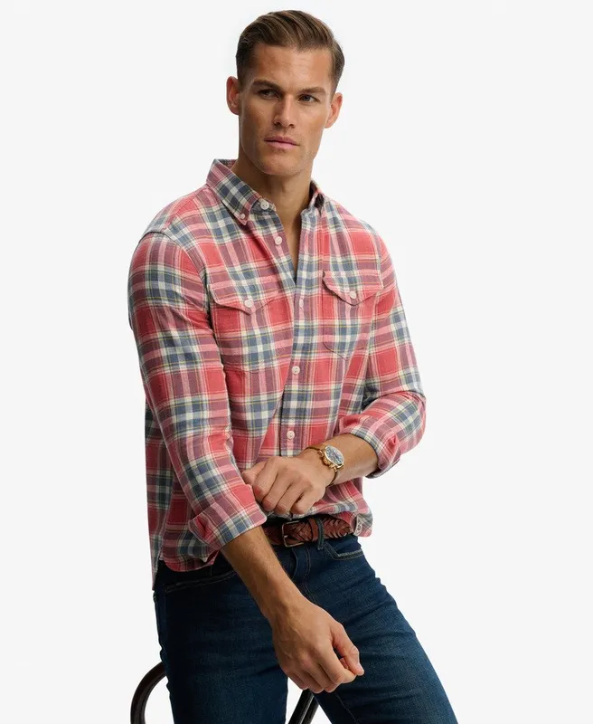 Merchant Shirt - Washed Rose Check