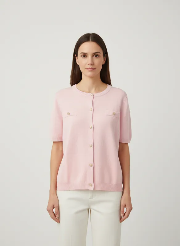 Ladies Cardigan -  Pink 