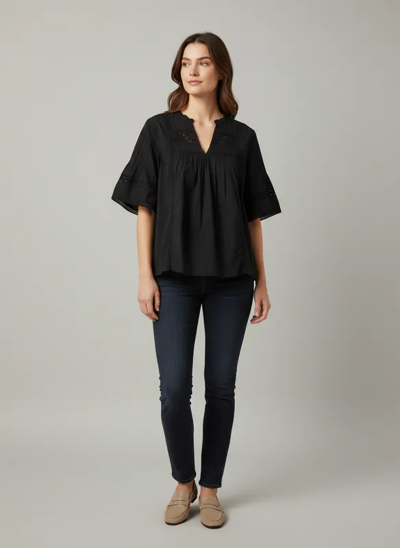 Mingel More Blouse -  Black  