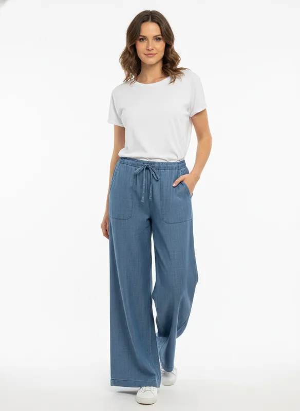 Denimlook-byxor -  Blue 