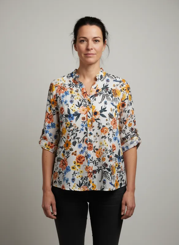 Blouse -  Flower Aop 