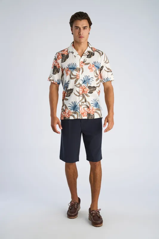 Floral Blend Shirt - Soft Coral