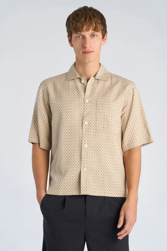 Structure Resort Shirt - Dk Sand