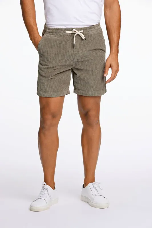 Corduroy Shorts - Lt Army