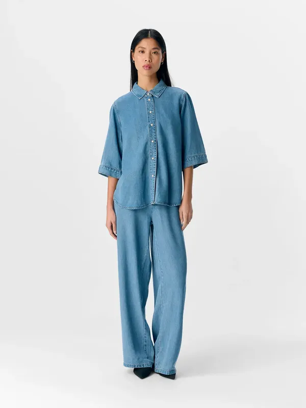 Denim Top - Light Blue Denim