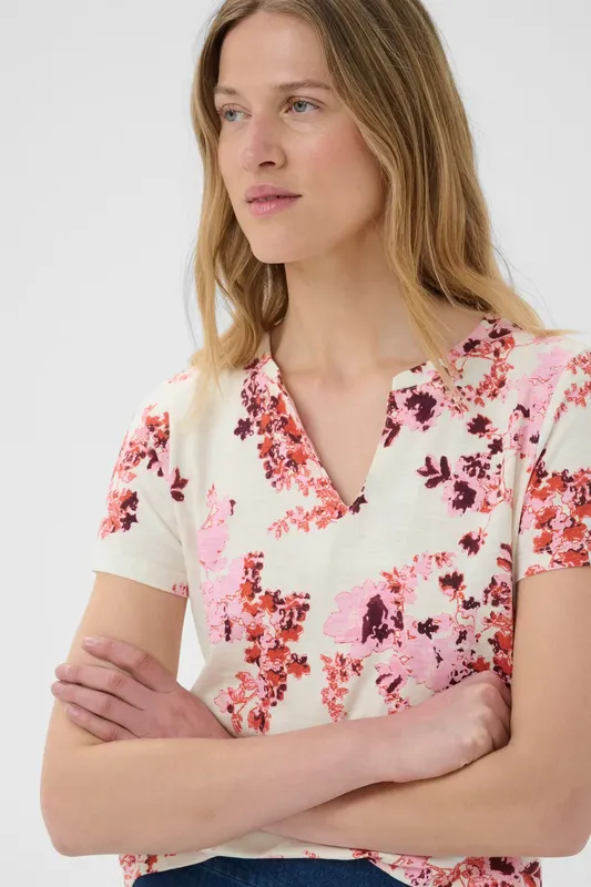 Gesinas T-Shirt - Pink Shadow Flower Print