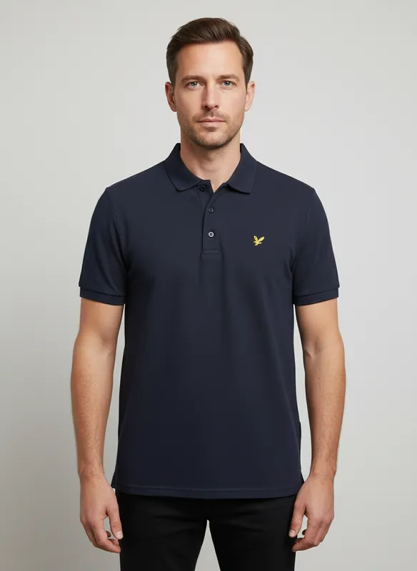 Piké Popcorn Jacquard  - Dark Navy