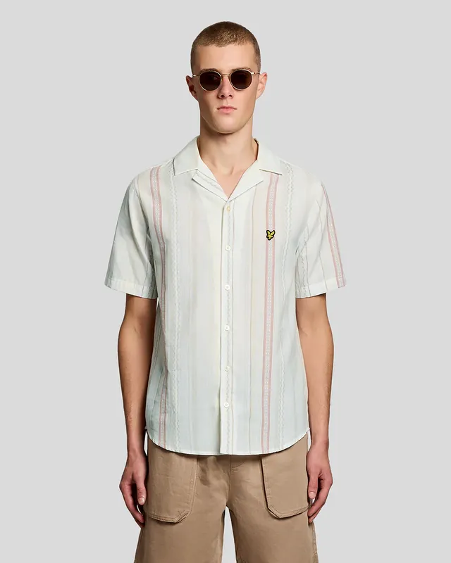 Zig Zag Stripe Shirt - Natural