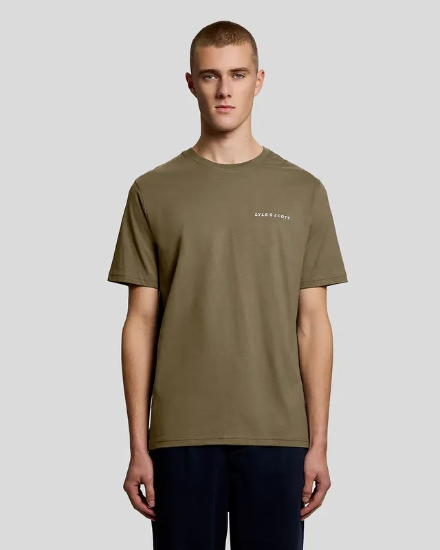 Script T-shirt - Khaki Ash