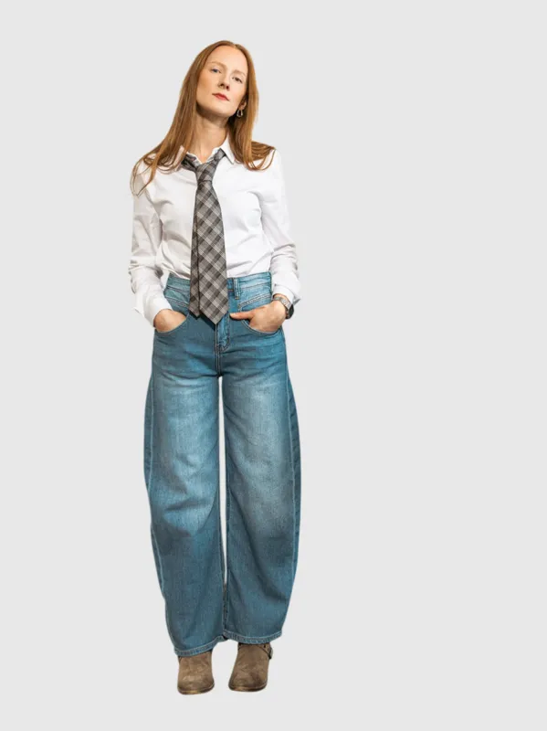 Barrel Jeans - Lt Denim