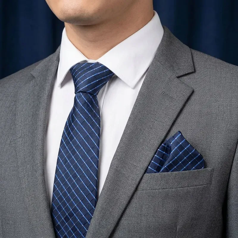 Ficknäsduk Polyester Mönster - Navy