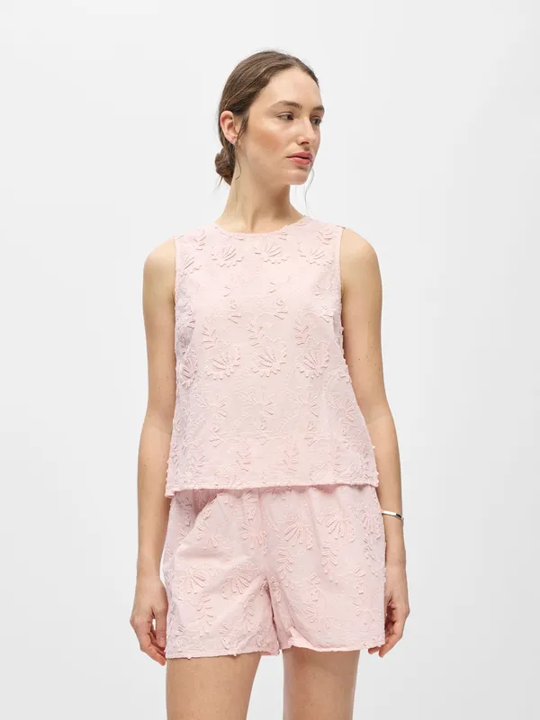 Objmya Re O-Neck Top - Pale Lilac