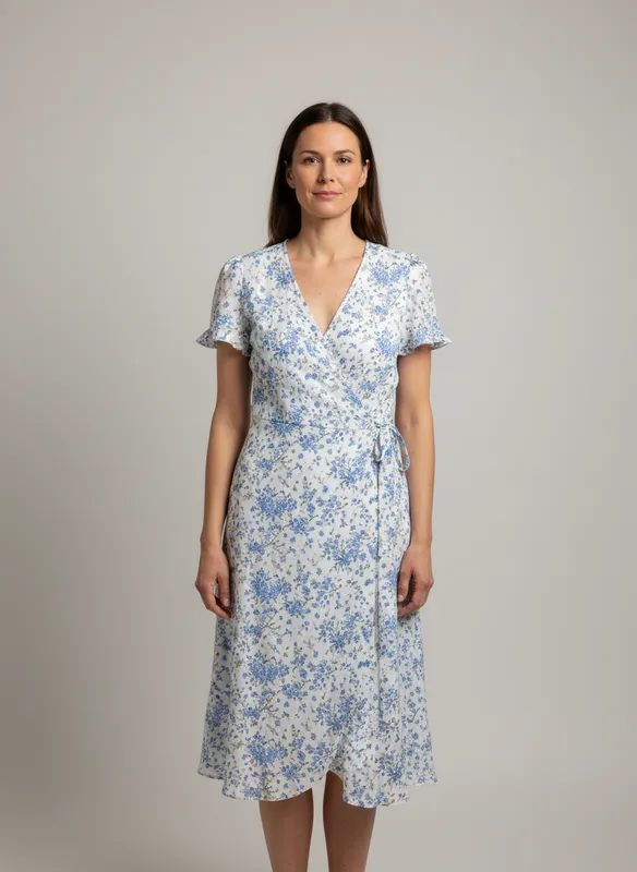 Vilovie Midi Dress - Snow White Bel