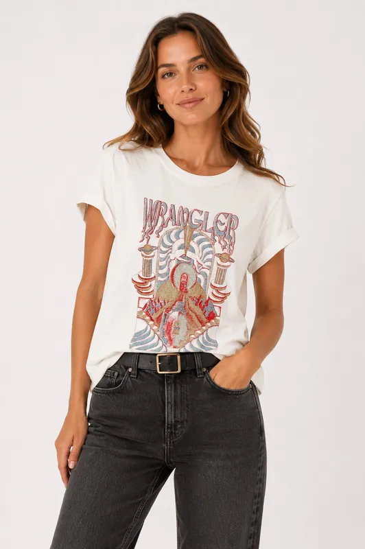 Shrunken Band Tee T-Shirt - Worn White
