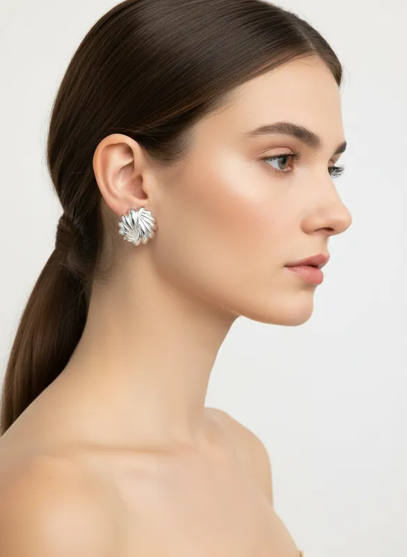 Fleur Earrings - Silver