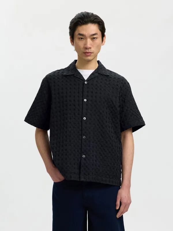 Rlxmonty Texture Shirt - Black