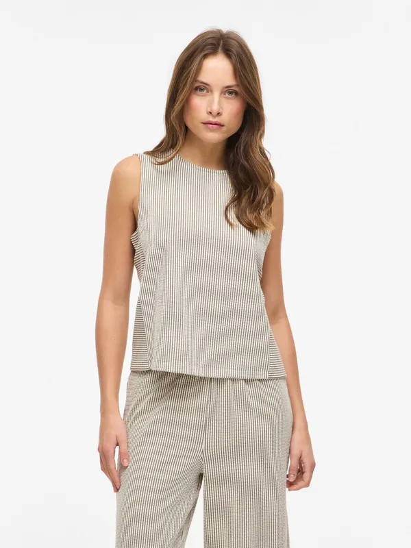 Vistriplo O-neck Top - Slate Black Birch