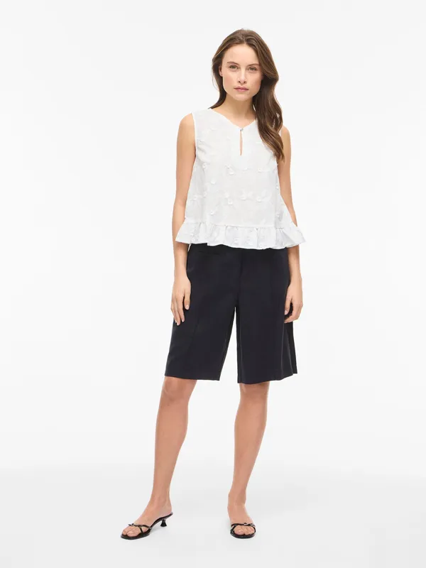 Visimone V-neck TOP - Snow White