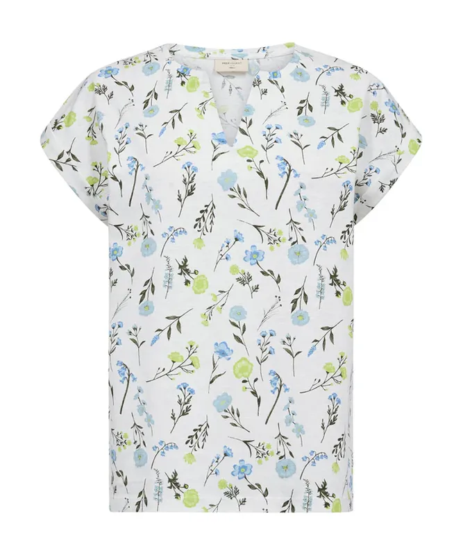 Fqviva T-Shirt - Star Off-white W. Sharp Green