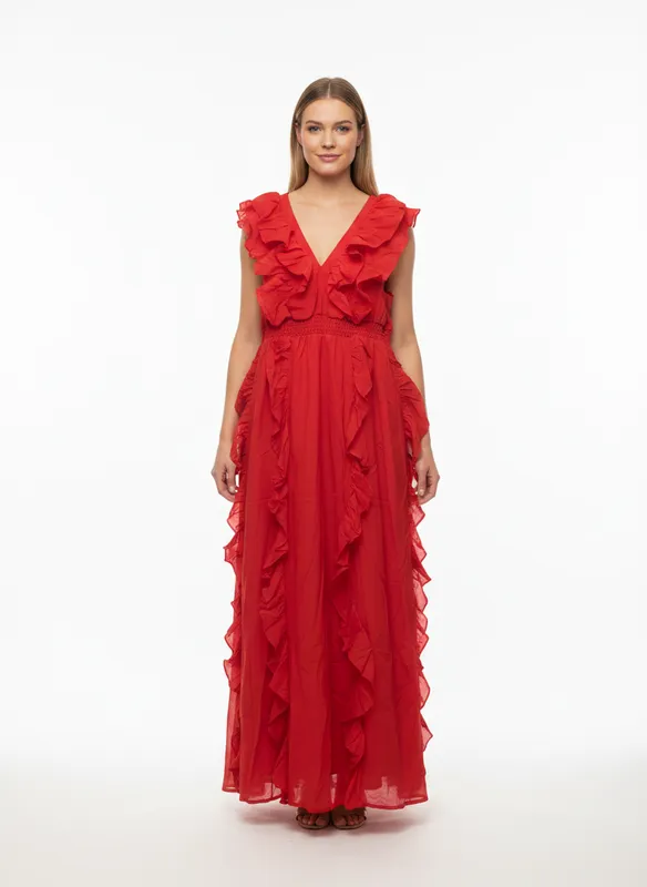 Linala Maxi Dress - Poinsettia