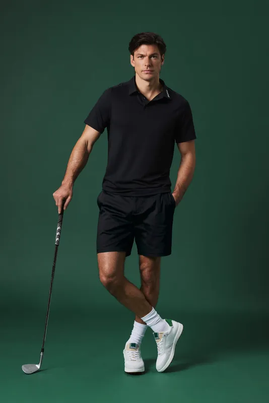 Golf Polo Shirt - Black Beauty
