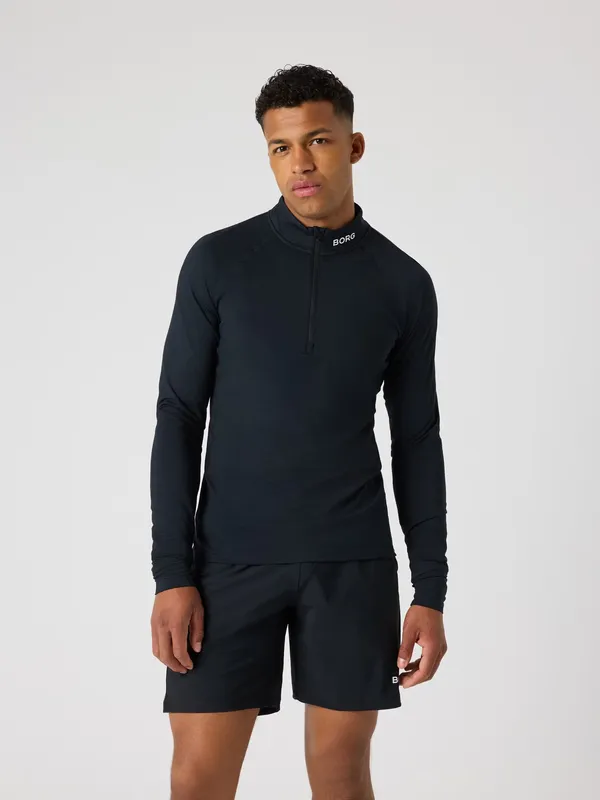 Golf Midlayer Half Zip - Black Beauty