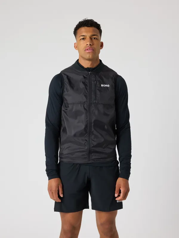 Golf Vest Ripstop - Black Beauty