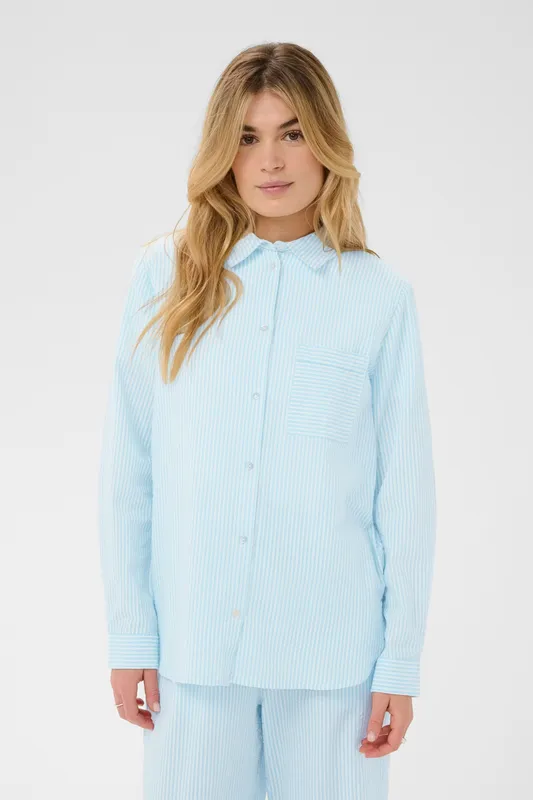 Elmiko Shirt - Cerulean Ice Stripe