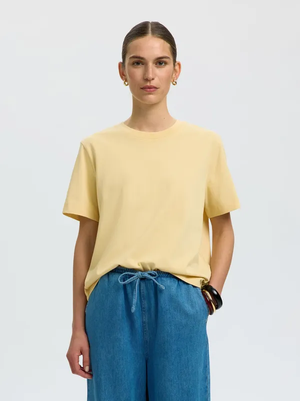 Boxy Tee T-Shirt - Italian Straw