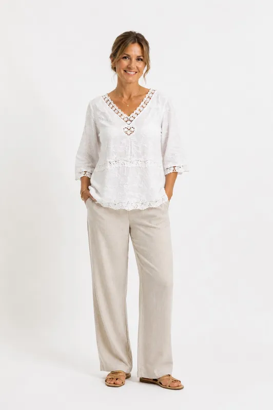 Helia Blouse - White