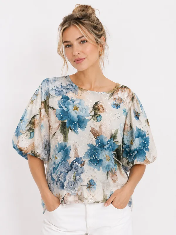 Jaquline Top - Blue