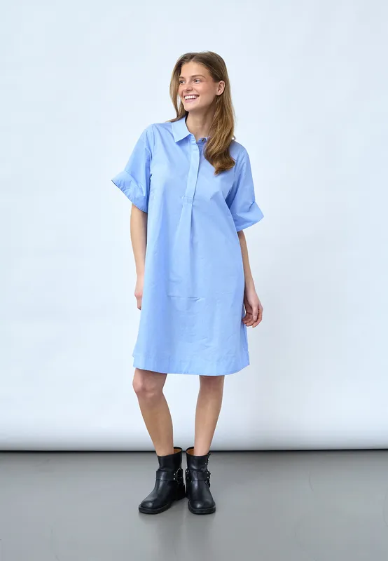 Edina Dress - Blue Stripes