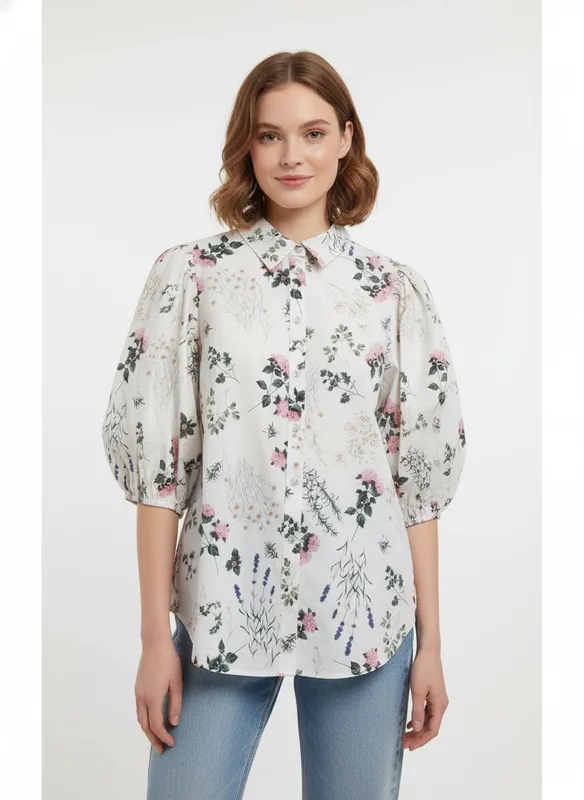 Ella-sh89 Top - Wild Flower