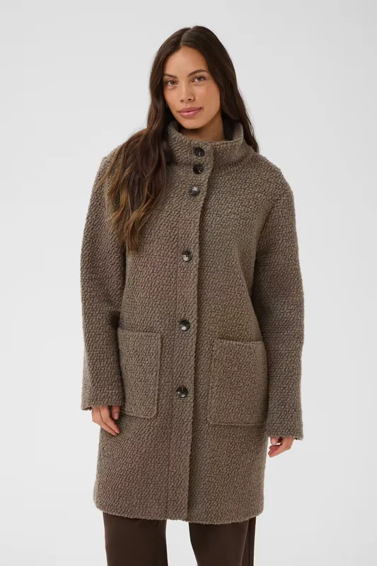 Ferddy Wool Coat - Walnut