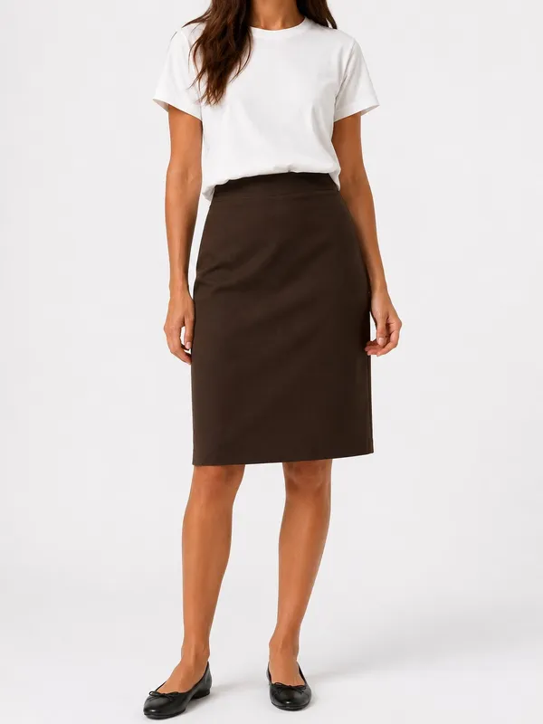Genny Skirt - Chocolate Brown