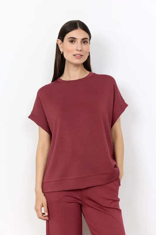 Sc-Banu T-Shirt - Oxblood Red