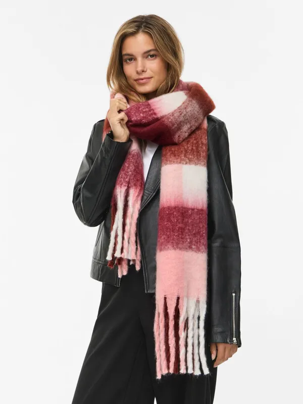 Fabla Knit Scarf - Ballet Slipper Sable/Cloud Dancer/Tawny Port