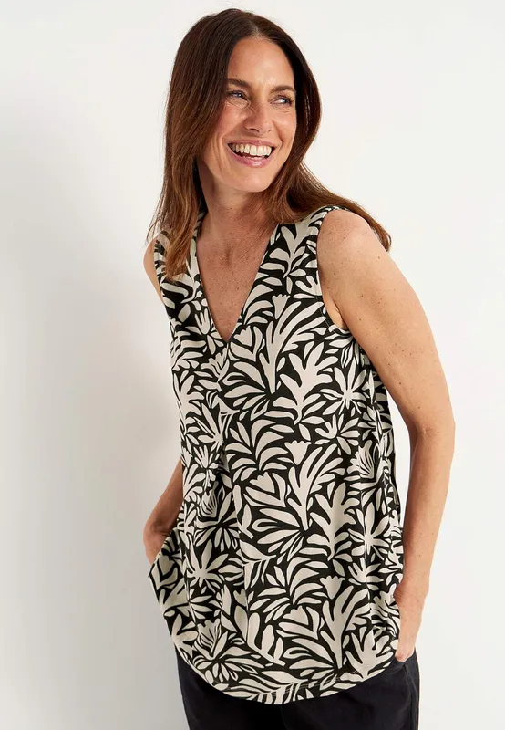 Etna Top - Black/Patterned