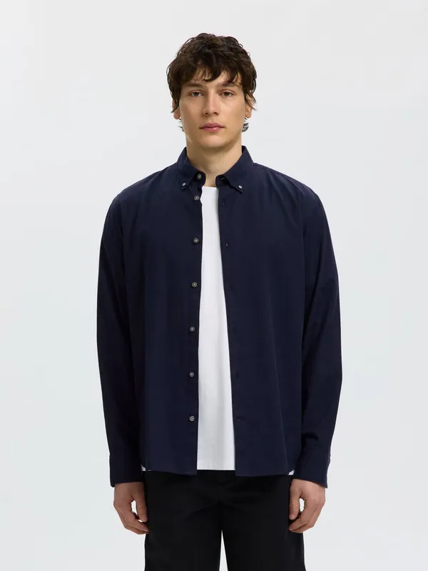 Regcole Jay Melange Shirt - Sky Captain Melange