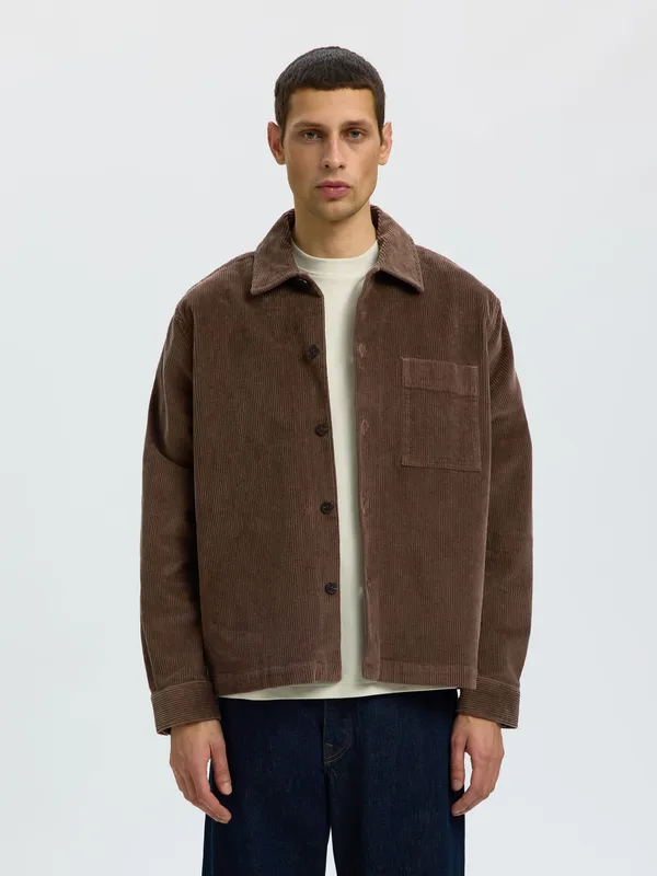 Motto Kris Cord Overshirt - Chocolate Chip