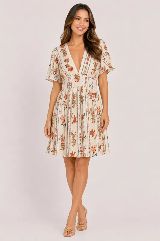 Short Dress - Rose