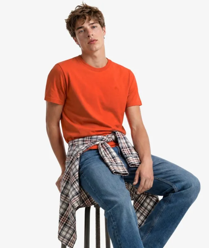 Essential Logo T-Shirt - Solar Orange/Dark Orange