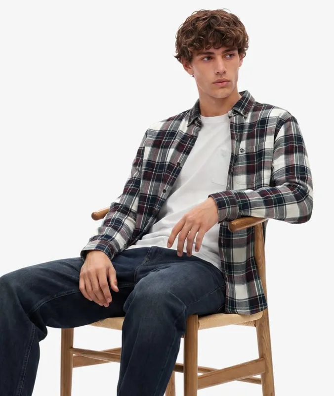 Cotton Lumberiack shirt - Skylar Check White